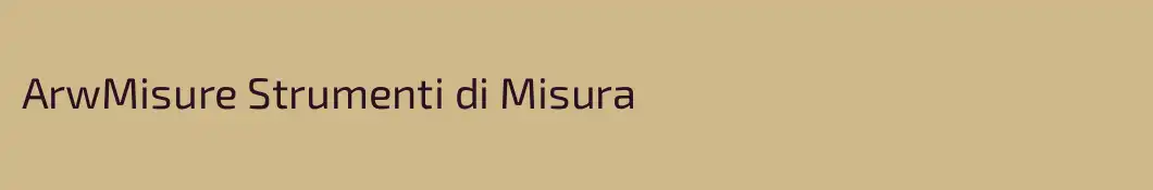 ArwMisure Strumenti di Misura